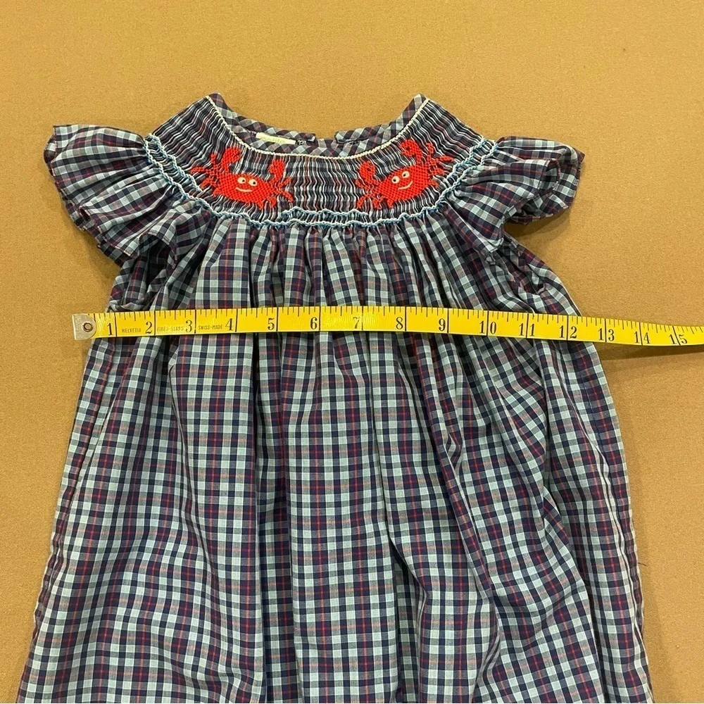 Petite Palace Girl’s Smocked Crab Dress Size 4T